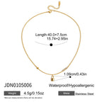 Starfish Necklace Collarbone Chain Stainless Steel Jewelry Non-Fading