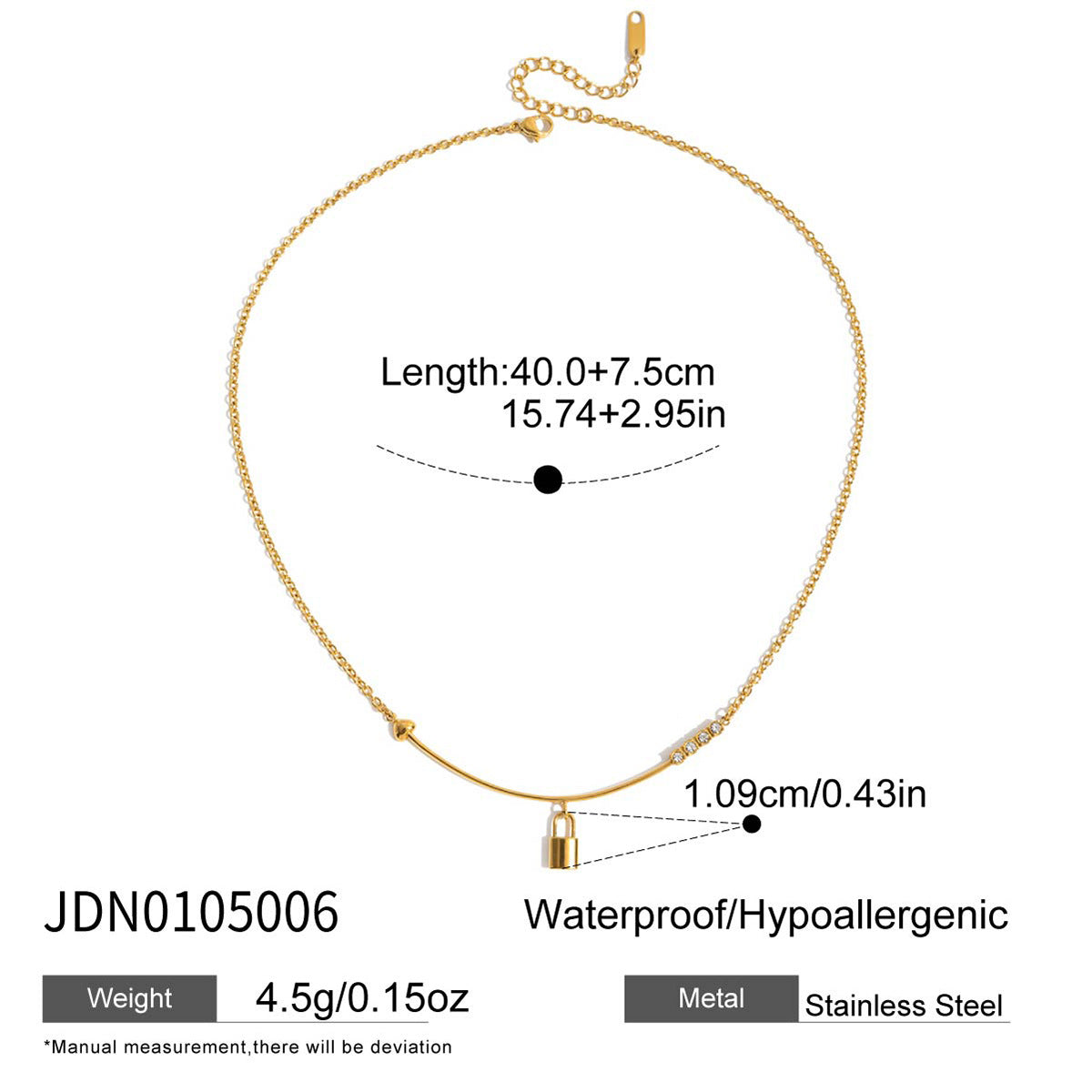 Starfish Necklace Collarbone Chain Stainless Steel Jewelry Non-Fading