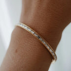 Summer Bracelet Women's Fashion Versatile Stainless Steel Zircon Inlaid Bracelet