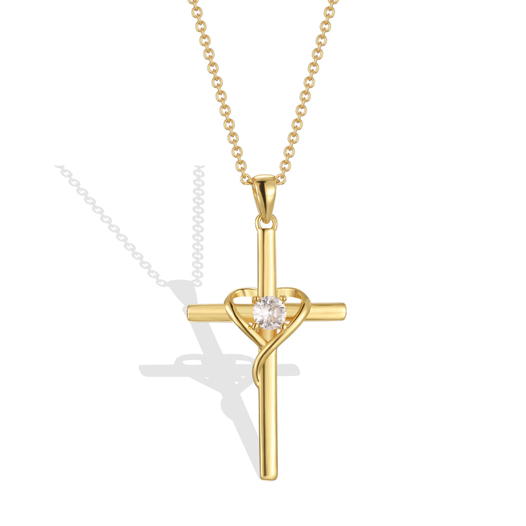 N0315 Cross Necklace Couple Cool Female Personality Pendant Sweater Chain American Hip-Hop Accessories