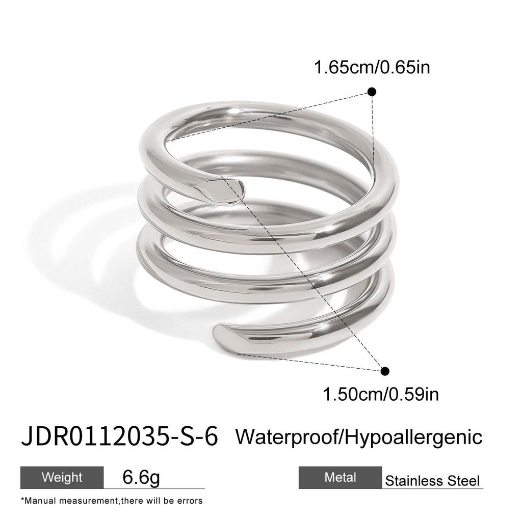 Stainless Steel Stacking Rings Non-Fading Jewelry ring
