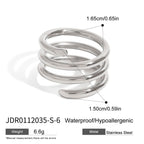Stainless Steel Stacking Rings Non-Fading Jewelry ring