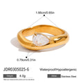 18K Gold-Plated Stainless Steel Bracelet — Everyday Classic — material detail — jewelry finish and design detail