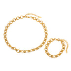 18K Gold-plated Chain Stainless Steel Bracelet Versatile Non-fading Bracelet Jewelry