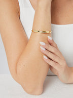 B0068 Ornament Basic Glossy Bracelet C Curved Open Bracelet  Jewelry