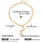 Stainless Steel Chain y Chain Necklace Jewelry Long Necklace Autumn Winter Sweater Chain