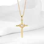 N0315 Cross Necklace Couple Cool Female Personality Pendant Sweater Chain American Hip-Hop Accessories