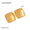 18K Gold-Plated Vintage Minimalist Earrings — product styling — jewelry finish and design detail