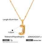 Stainless Steel Letter Necklace Pendant Clavicle Chain Jewelry necklace