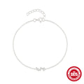 Geometric Pendant 925 Sterling Silver Bracelet — design silhouette — jewelry finish and design detail