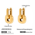 Enamel Gold-Tone Stainless Steel Earrings featuring enamel and a gold-tone finish