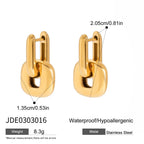 Color Block Earrings Stainless Steel Earrings Ear Jewelry Accessories earrings