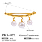 Five-pointed Star Jewelry Ring Non-fading Jewelry Necklace Stainless Steel Earrings