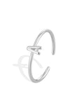 Gold-Plated Brass Sculptural Adjustable Ring featuring sculptural and a gold-tone finish — jewelry finish and design detail