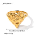 18K Gold-Plated Stainless Steel Heart Pendant Necklace — jewelry detail — jewelry finish and design detail
