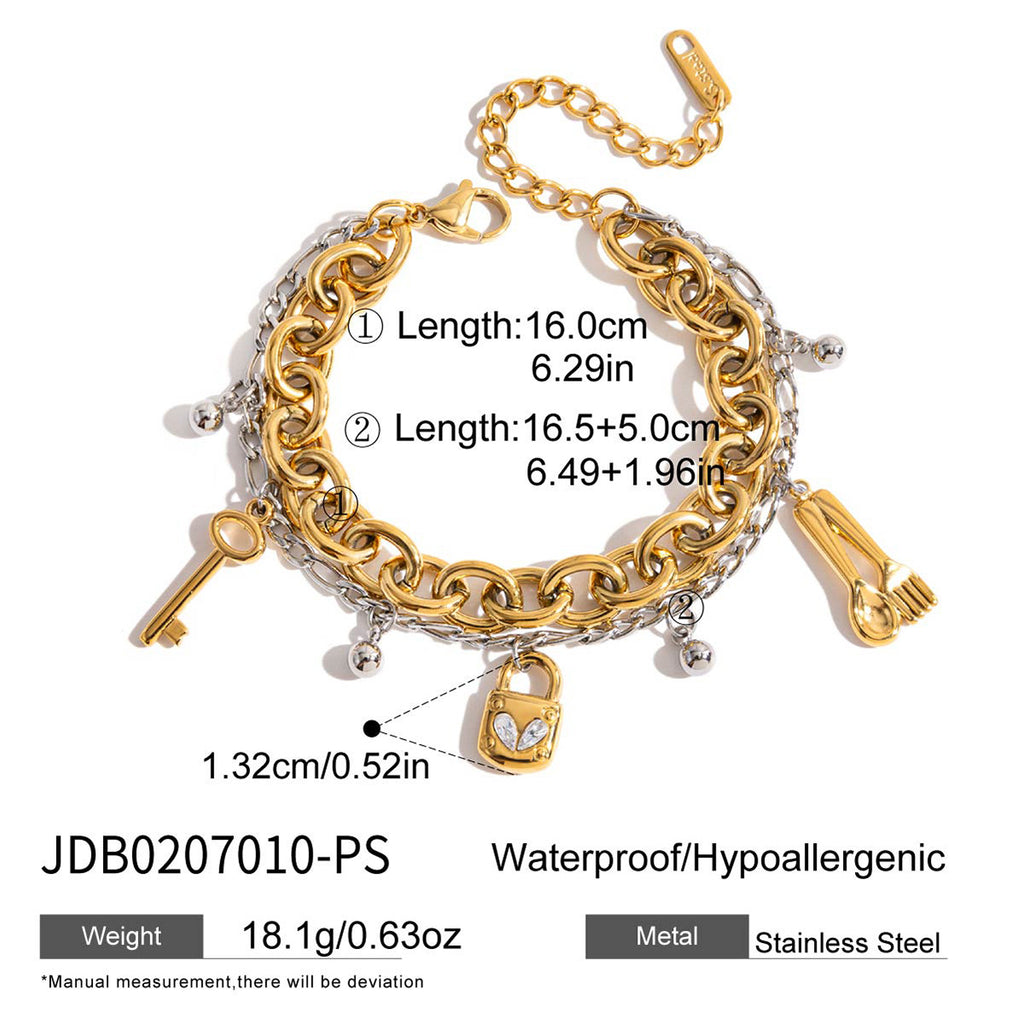 Stainless Steel Zircon Bracelet High Appearance Non-Fading Jewelry bracelet