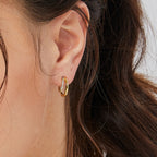 E0286 Vintage Medieval Style Romantic Elegant Double Layer Earrings Brass Plated18k Fashionable Earrings