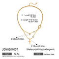Cross Stainless Steel Pendant Necklace in Gold-Tone with Chain Detail featuring pendant and a gold-tone finish