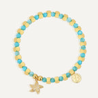 B0243 Fashion Starfish Vacation Beaded Design Trendy Jewelry Bracelet