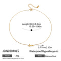 Gold-Plated Beaded Stainless Steel Chain Necklace — collection view — jewelry finish and design detail