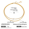 Cherry Stainless Steel Gold-Plated Necklace — alternate product view — jewelry finish and design detail