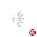 925 Sterling Silver Sterling Horse Eye cubic zirconia Crown Double Sided 8mm Ear Stud — fashion jewelry image 11 — jewelry finish and design detail