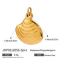 Gold-Plated Stainless Steel Pendant Charm — close-up detail — jewelry finish and design detail