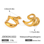 Earrings Ear Clips for Non-Pierced Ears Earrings Stainless Steel Jewelry