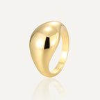 CYR0599 Design Round Ring Female Minimalist Metal Ring