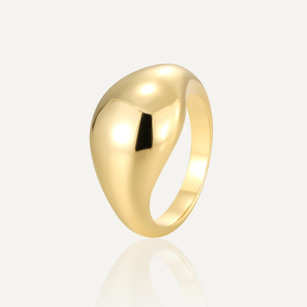 CYR0599 Design Round Ring Female Minimalist Metal Ring