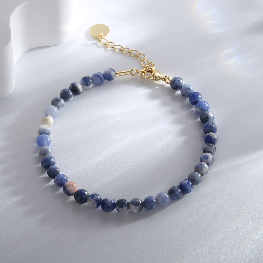 B0178 Fashion Black Gallstone Bracelet for Women Retro Simple Design Sense Bracelet