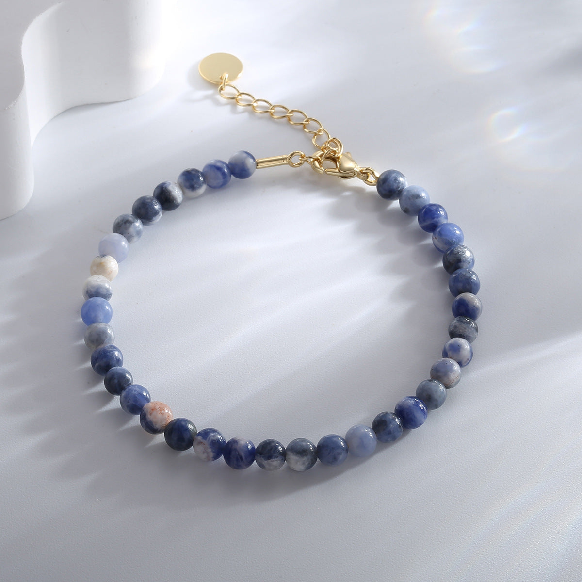 B0178 Fashion Black Gallstone Bracelet for Women Retro Simple Design Sense Bracelet