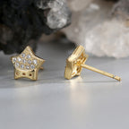 E0560 Minimalist Style Design Star-Shaped Earrings for Women New Five-Pointed Star Stud Earrings