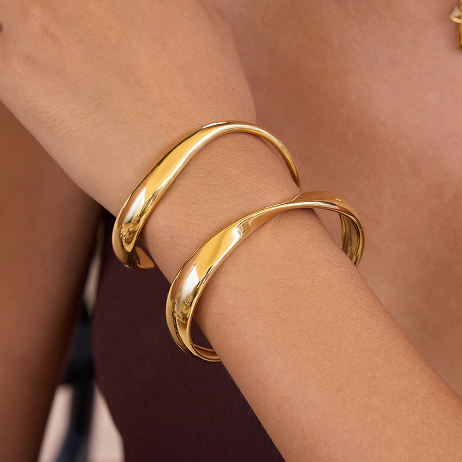 Stainless Steel gold Bracelet Jewelry Non-Fading18k Ornament Women