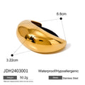 Twisted Gold-Tone Stainless Steel Hair Tie styled for independent jewelry boutiques