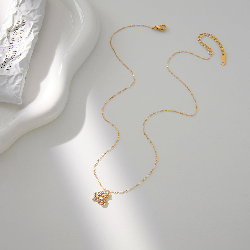 2H Necklace Non-Fading Sweater Chain Accessories for Women Autumn Winter Stainless Steel Jewelry