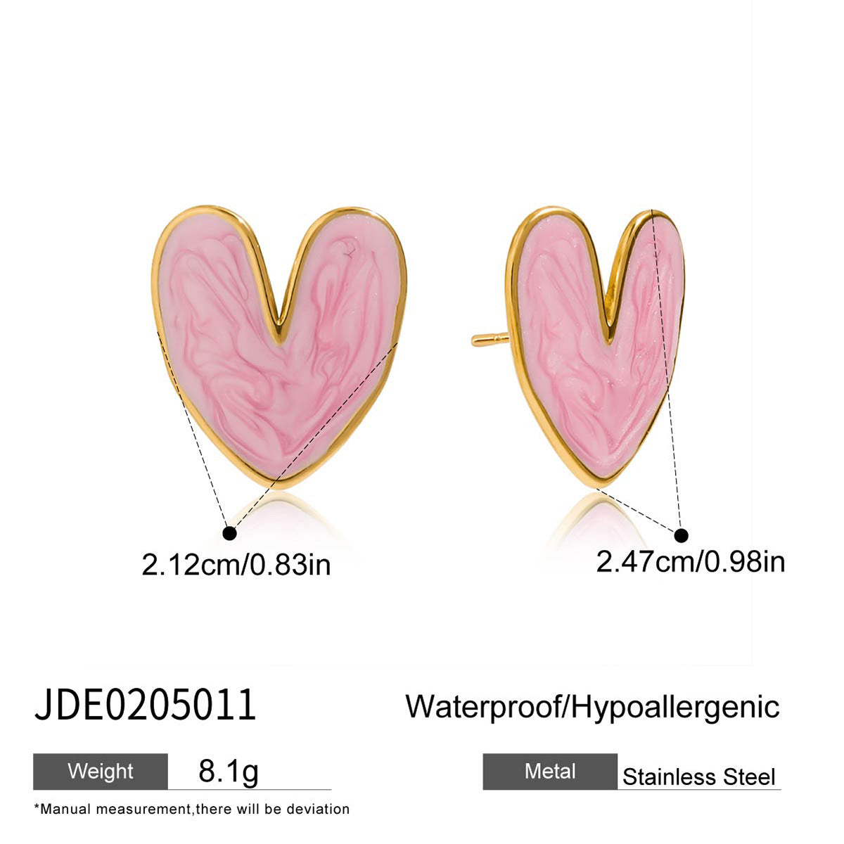 Stainless Steel Oil Drop Earrings Jewelry for Women Non-Fading