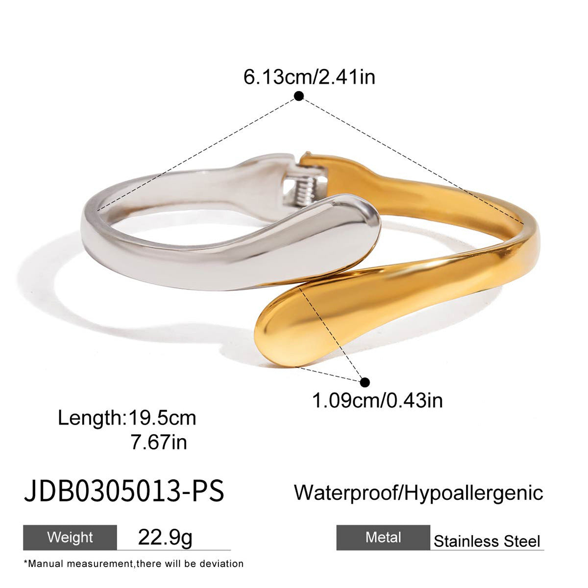 Bracelet Non-Fading Jewelry Ring Stainless Steel Set