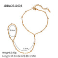 Polished Stainless Steel Pearl Bracelet offered for wholesale and private-label sourcing — jewelry finish and design detail