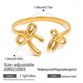 Stainless Steel Gold-Plated Necklace — finish and profile — jewelry finish and design detail