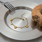 Stainless Steel Heart Bracelet18k Non-Fading Jewelry