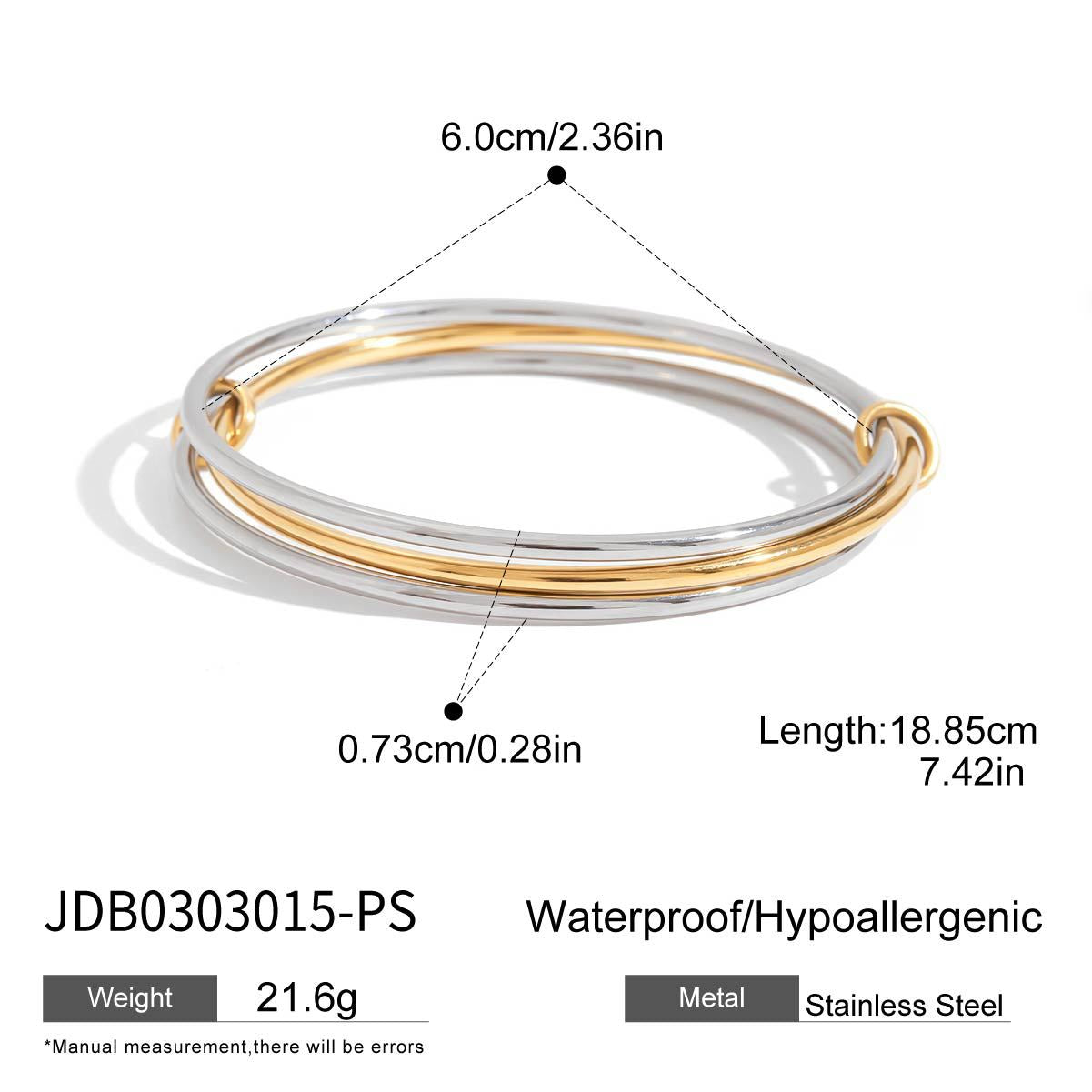 Stainless Steel Zircon Bracelet for Women, Non-Fading Jewelry Bangle Accessories