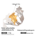 Gold-Plated Stainless Steel Ring — Statement Style — jewelry construction