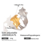 Color matching ring that doesn't fade, women's jewelry, stainless steel