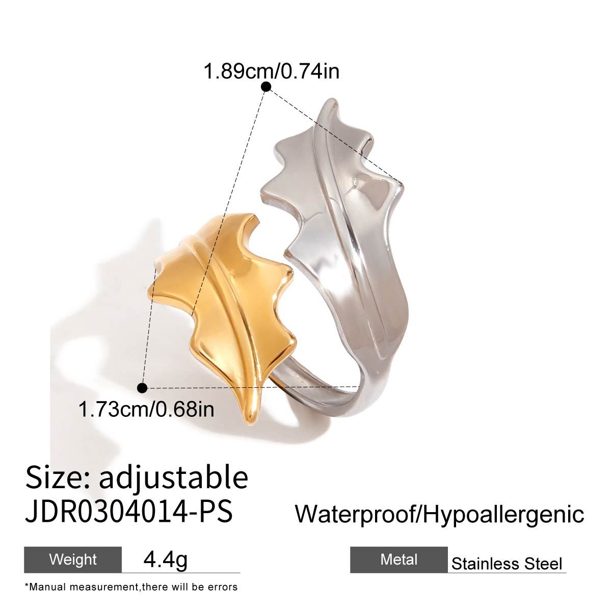 Color matching ring that doesn't fade, women's jewelry, stainless steel