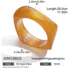 Melard Irregular Wide Resin Bracelet Jewelry for Women