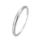 SR0045 S925Silver Plain Band Tail Ring Design Fashionable Simple Closed End Best Friend Couple Style