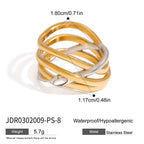 2H Color Block Ring Non-Fading Jewelry Ring Accessories for Women rings