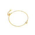 Gold-Plated Brass Star CZ Bracelet featuring cubic zirconia and a gold-tone finish