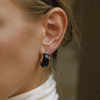 Maillard Autumn and Winter Resin Earrings Stainless Steel Stud Earrings Jewelry